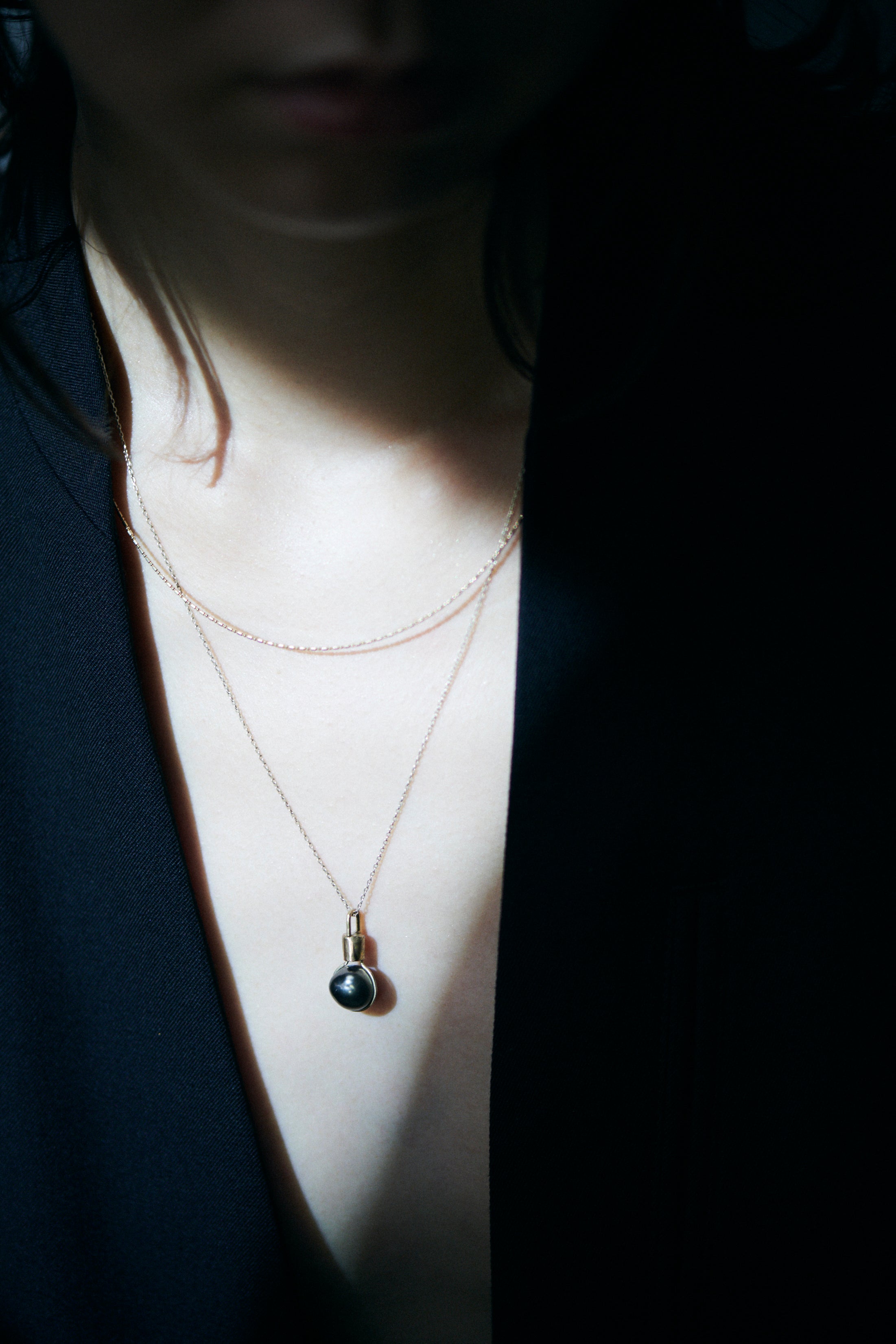 Black south sea pearl Necklace