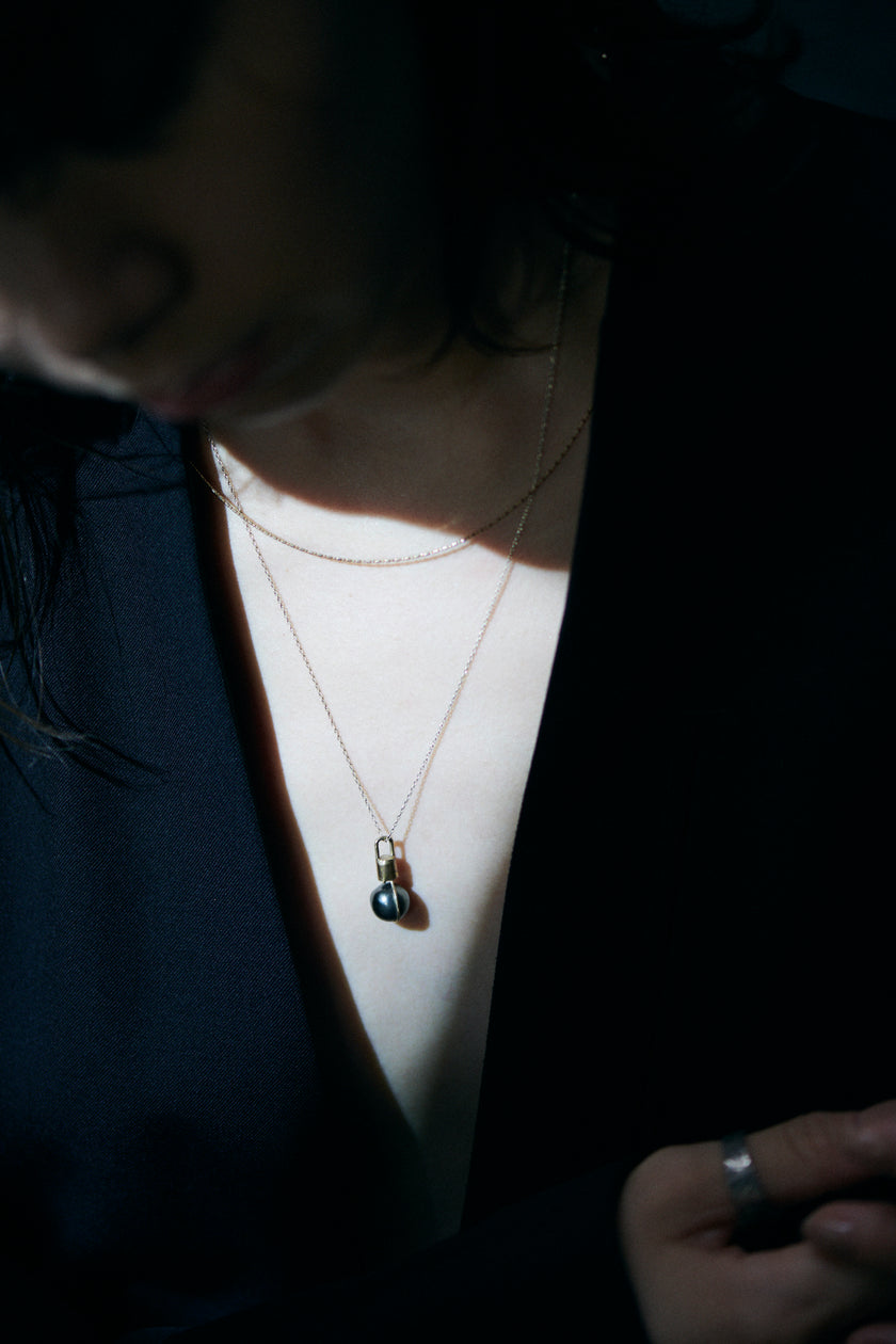 Black south sea pearl Necklace