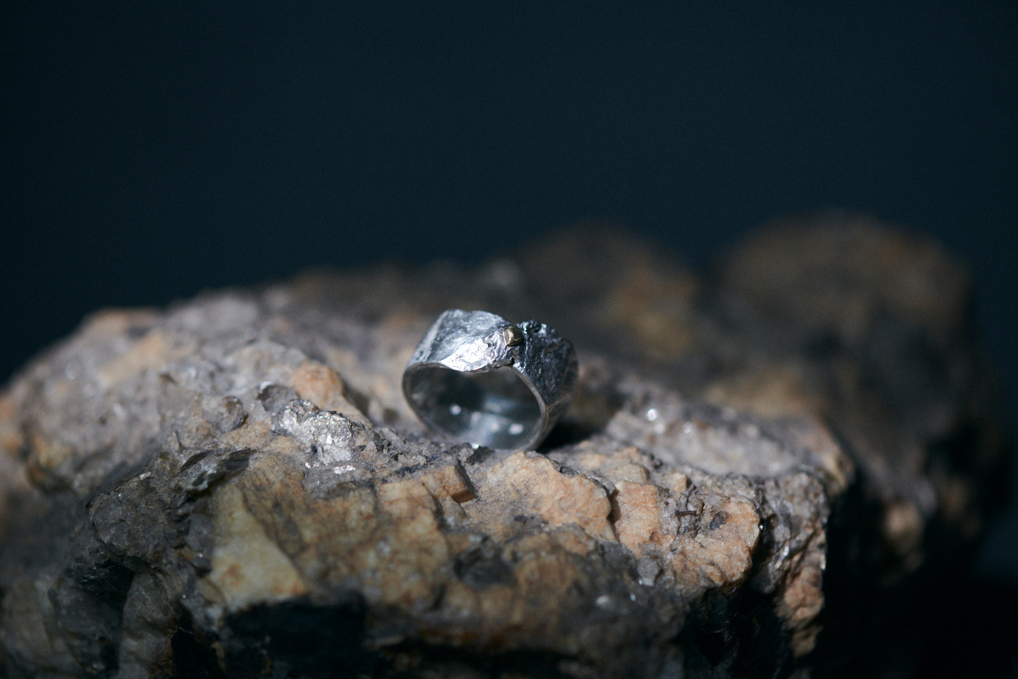 Mine Gold Melt Ring