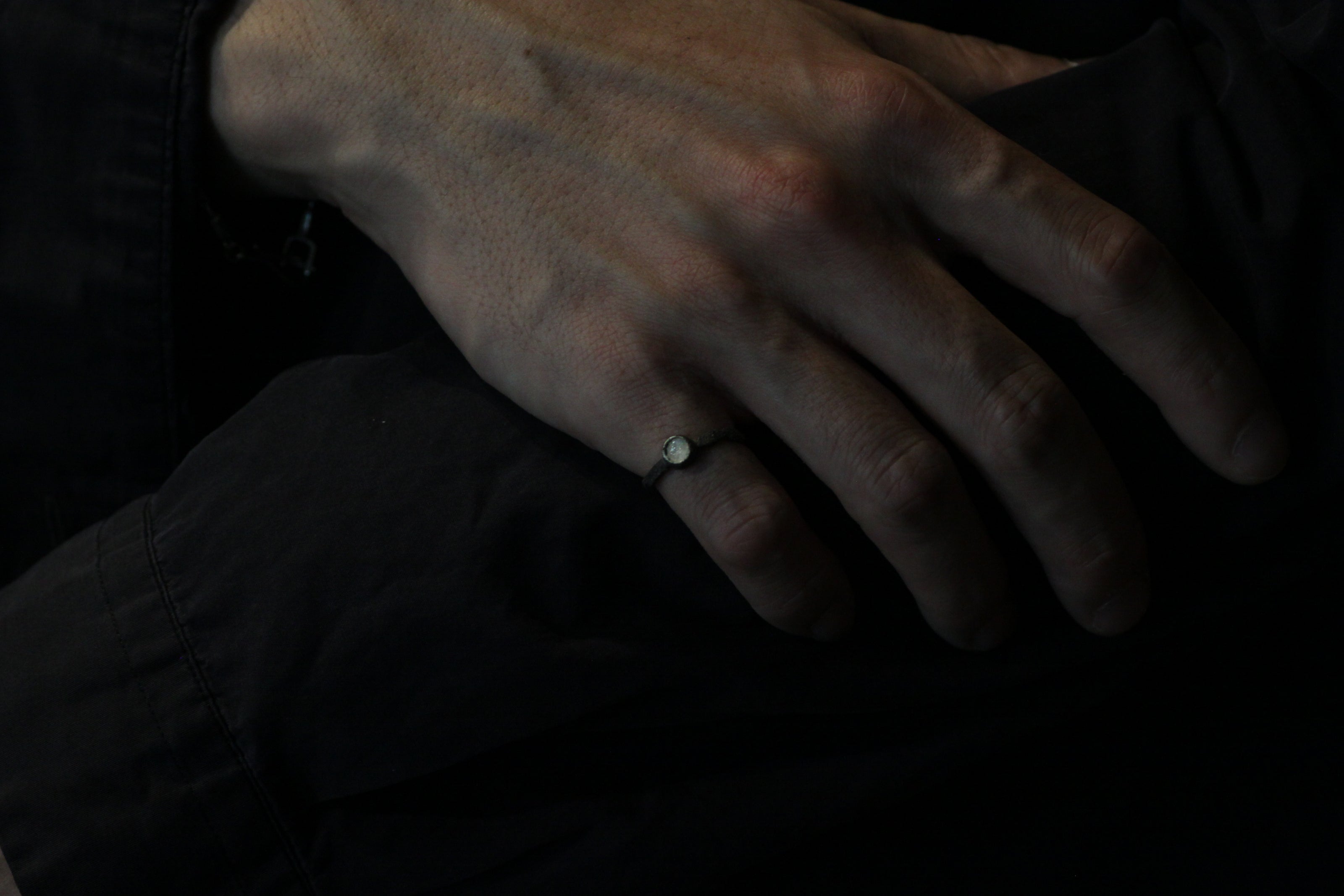 Circle Bezel  Glaze Ring