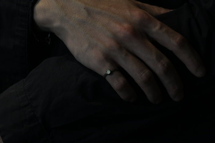 Circle Bezel  Glaze Ring