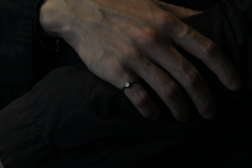 Circle Bezel  Glaze Ring