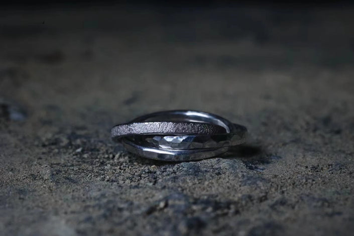 Triple Texture Ring