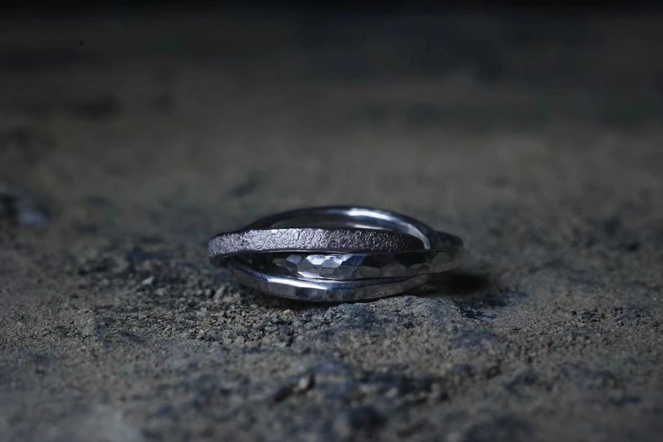Triple Texture Ring