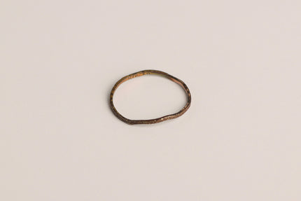 K10 Copper gold  1mm Warp narrow ring