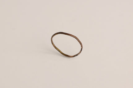 K10 Copper gold  1mm Warp narrow ring