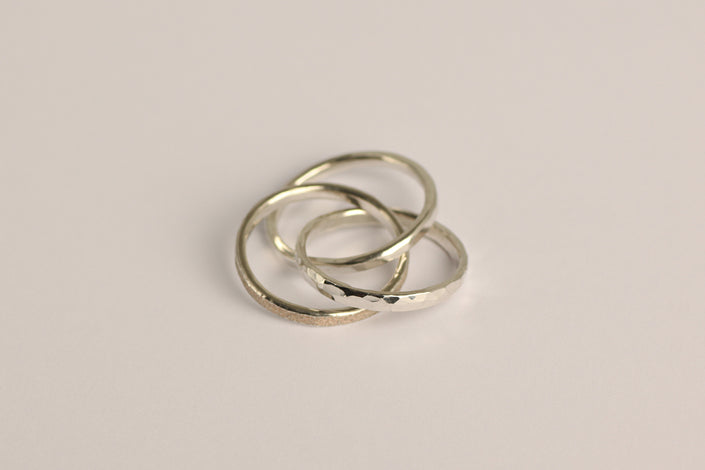Triple Texture Ring