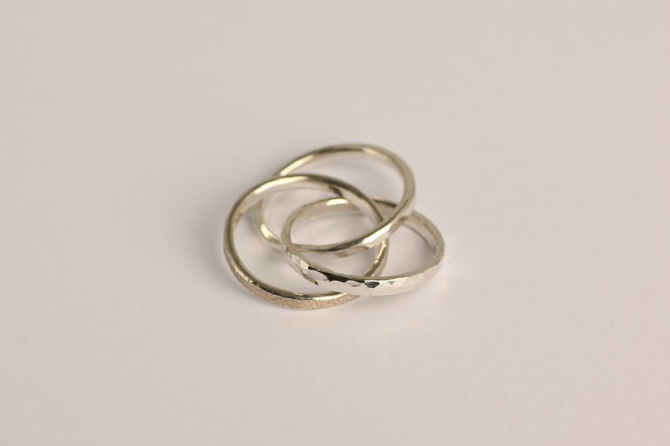 Triple Texture Ring