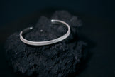 4mm Stone Texture Narrow Bangle
