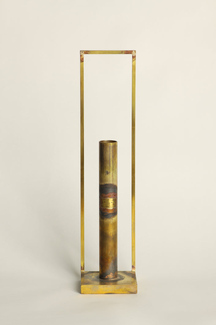 Flame cylinder flower vase