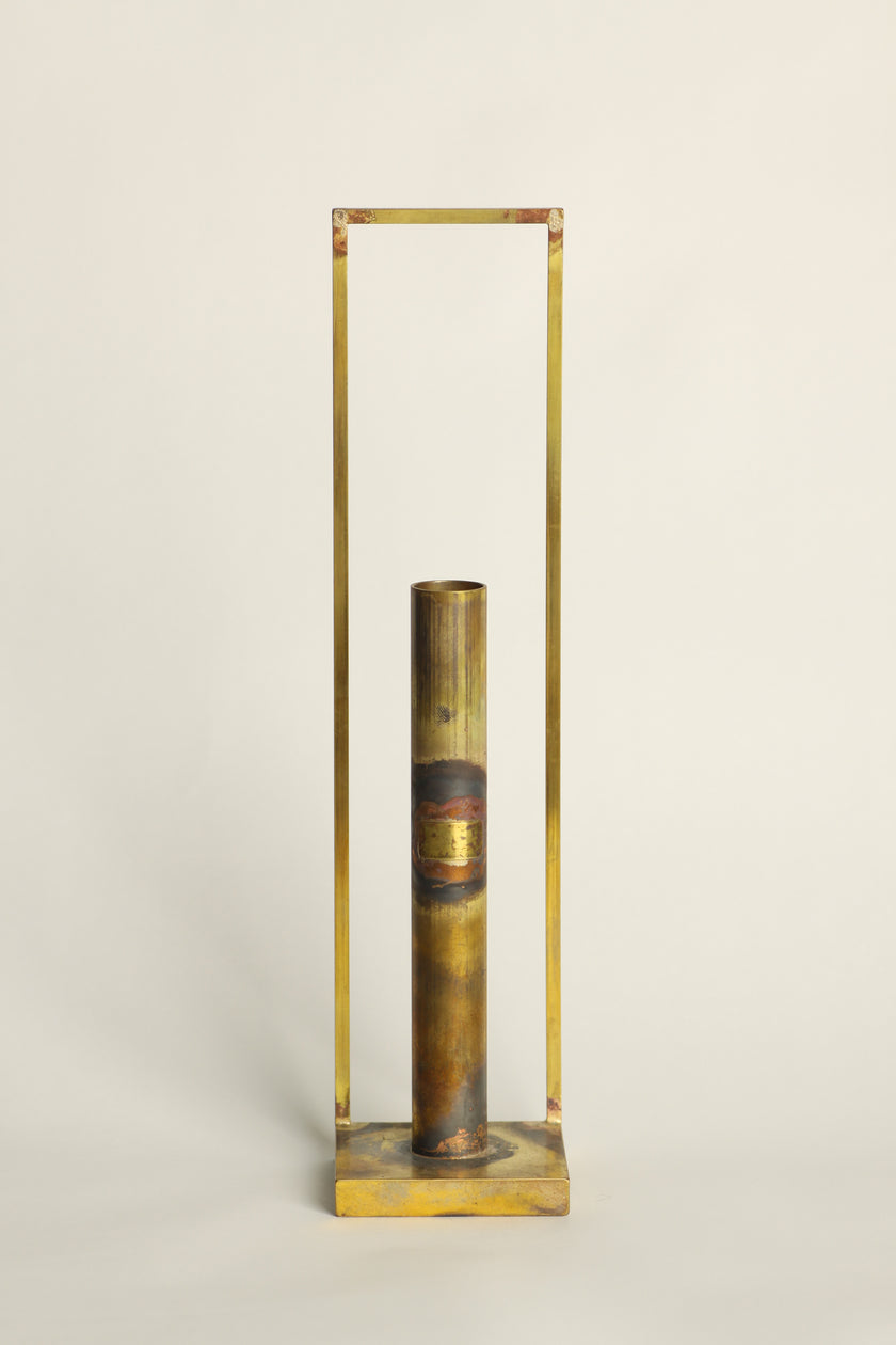 Flame cylinder flower vase