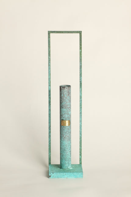 Flame cylinder flower vase