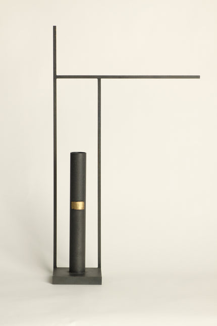 Flame cylinder flower vase