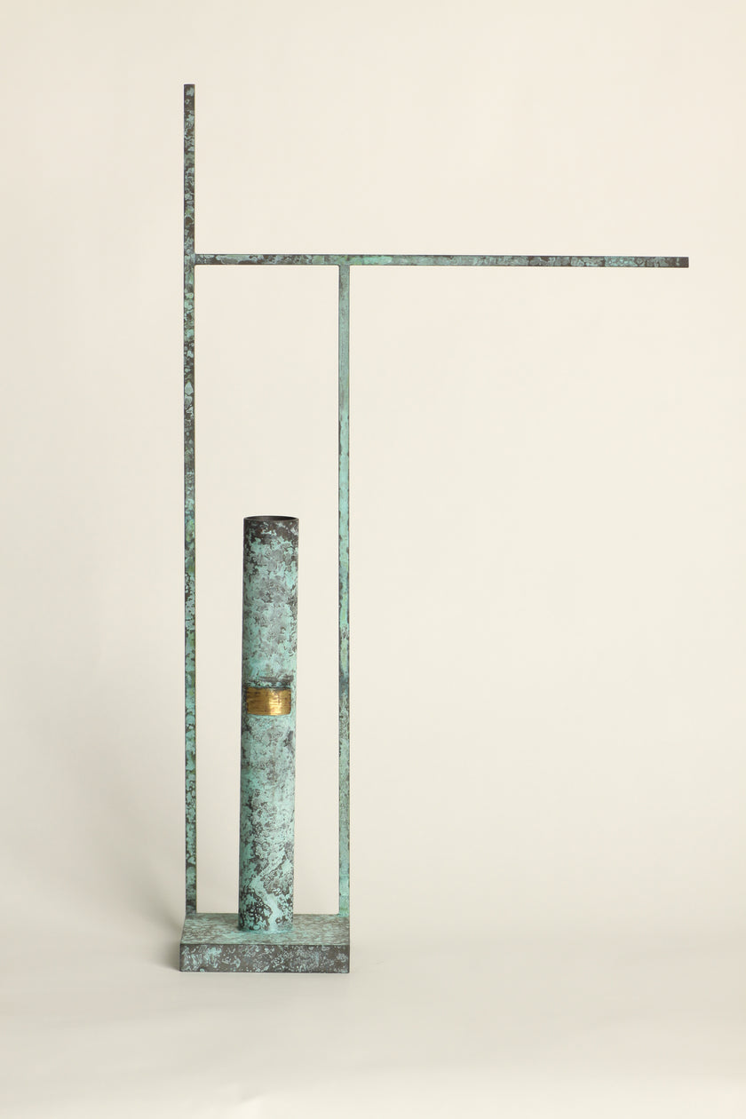 Flame cylinder flower vase