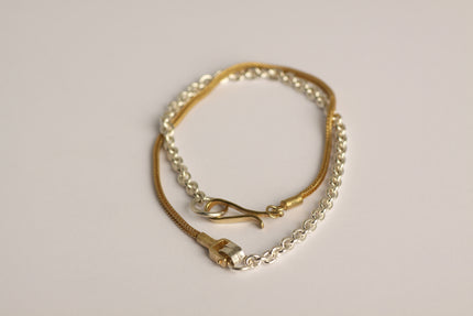 Double Layer Bracelet  A: Foxtail chain