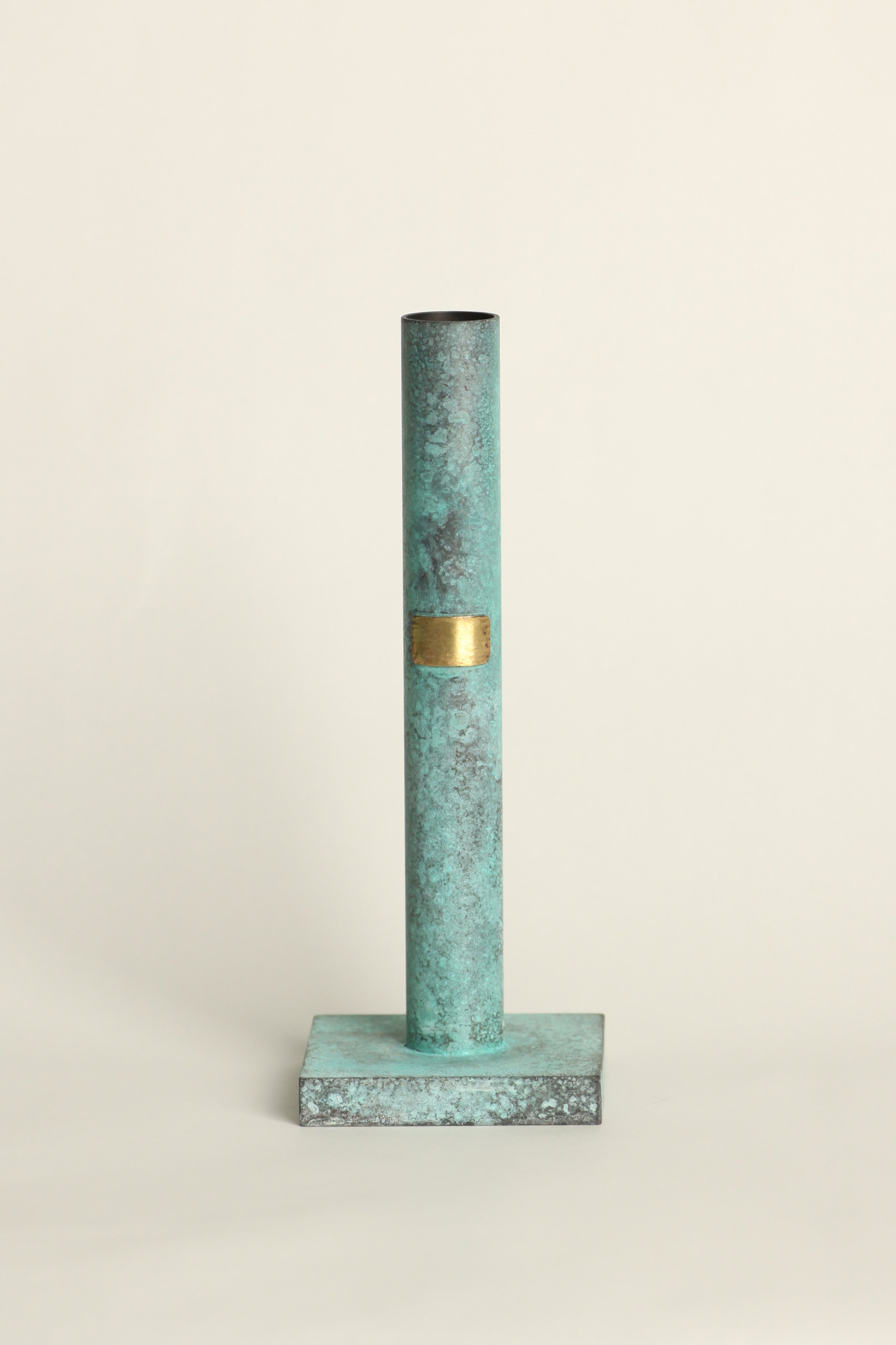 Brass Cylinder Flower Vase