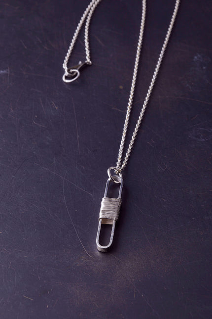 Glass holder necklace