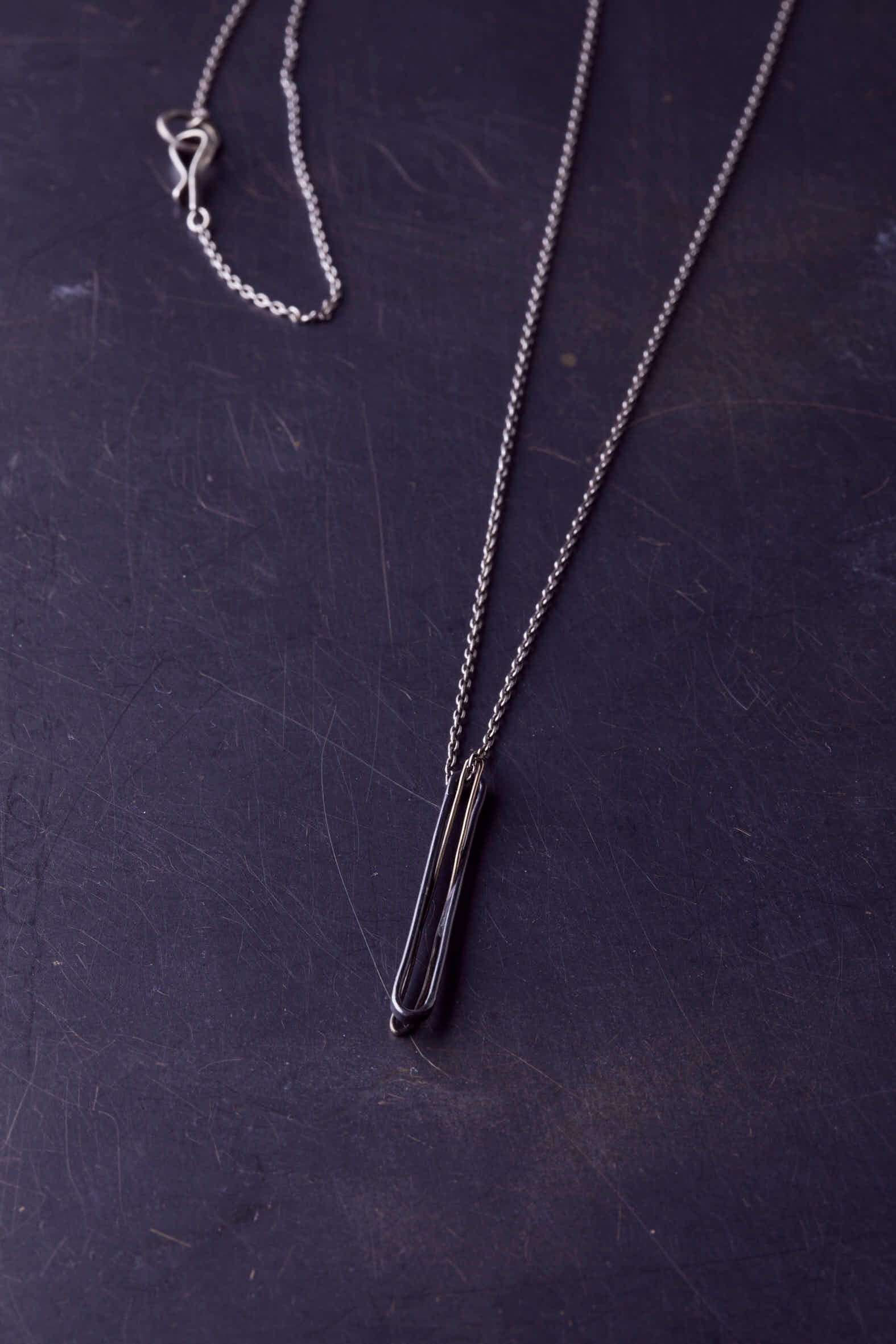 Narrow Oval Combination Necklace