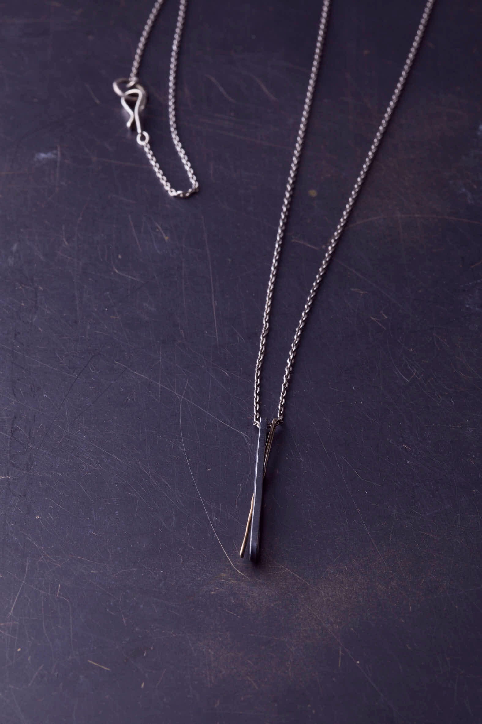 Narrow Oval Combination Necklace