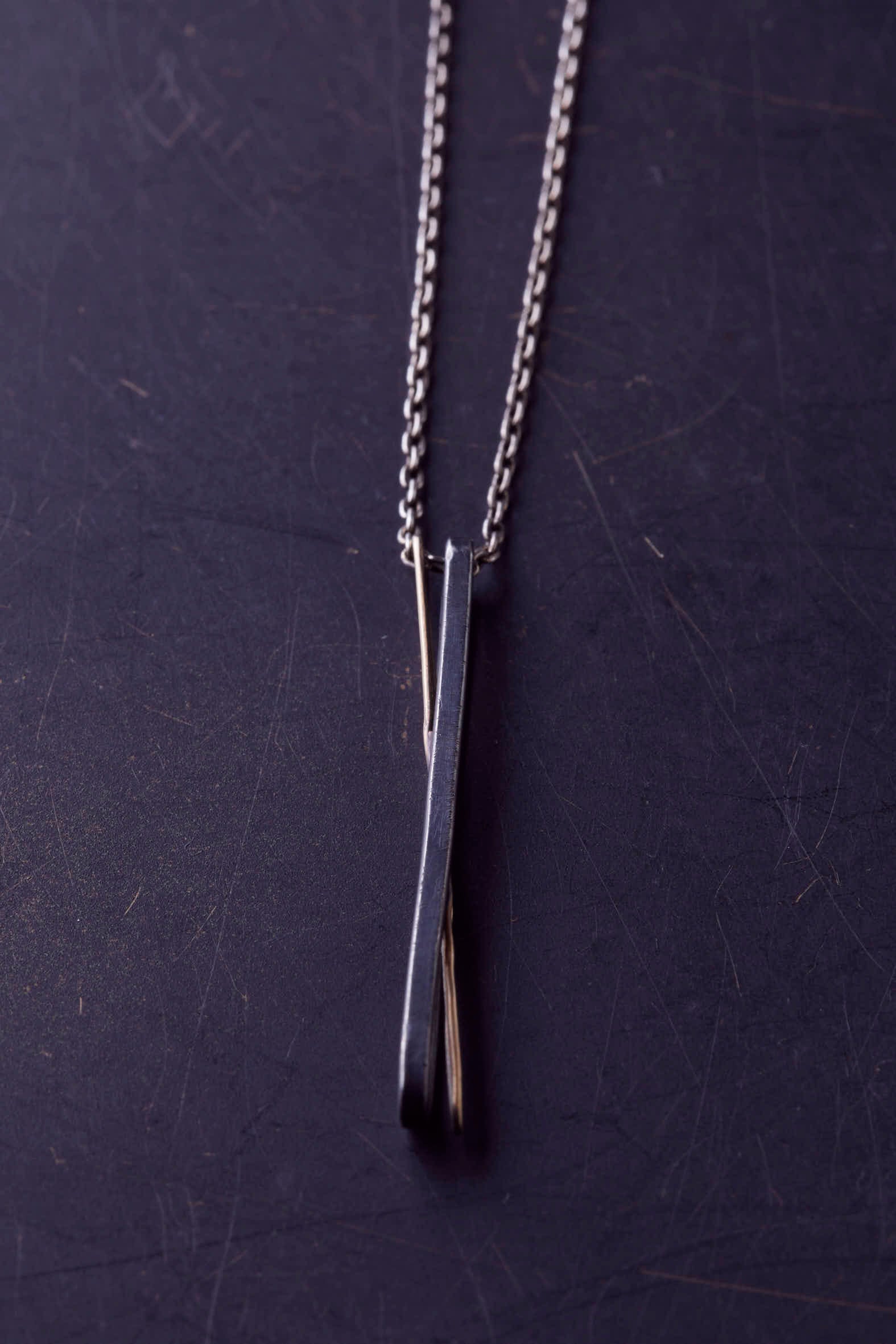 Narrow Oval Combination Necklace