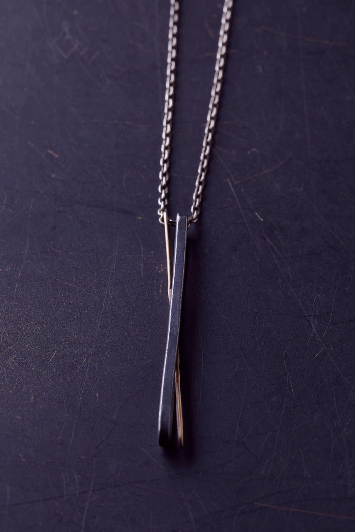 Narrow Oval Combination Necklace
