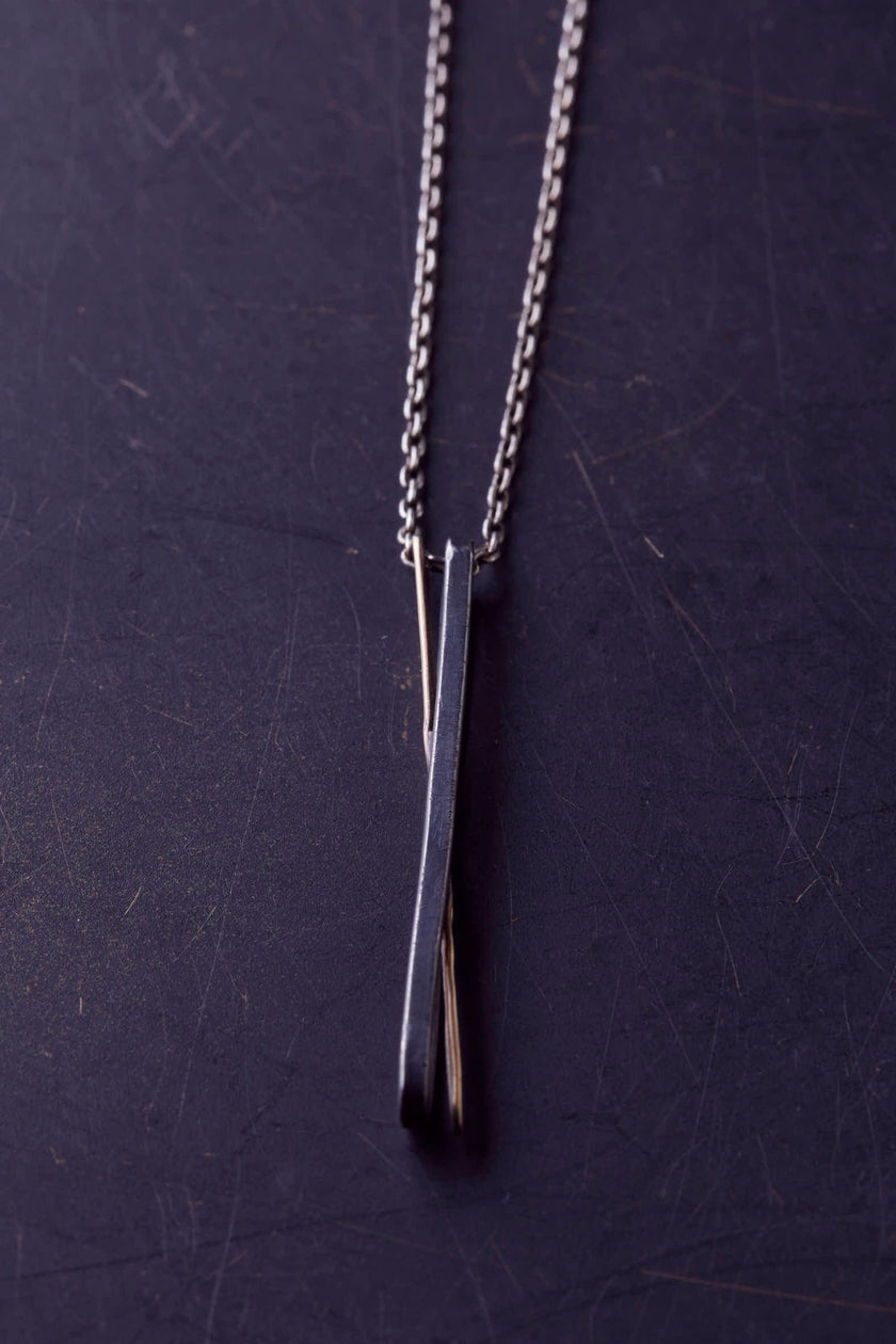 Narrow Oval Combination Necklace