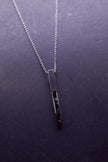 Pillar Cage Iron Pyrites Necklace