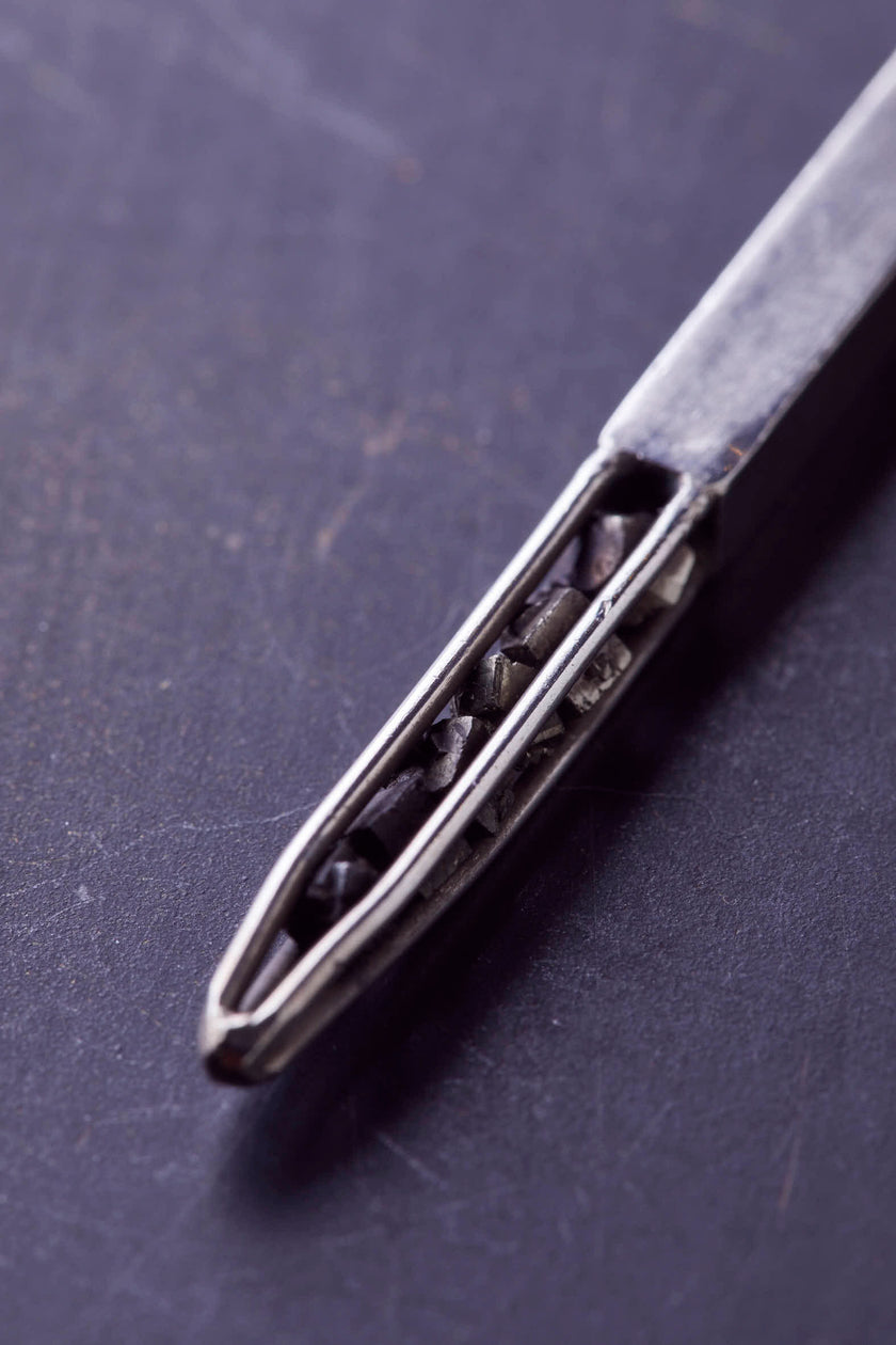 Pillar Cage Iron Pyrites Necklace