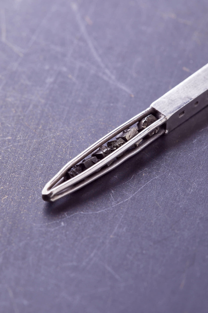 Pillar Cage Iron Pyrites Necklace